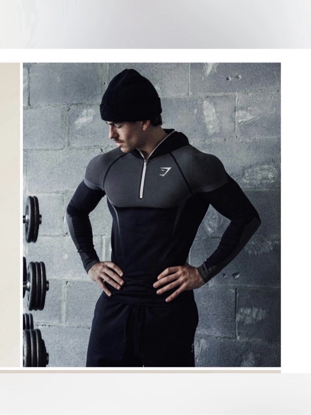 NWT Gymshark V5 Onyx Black/Grey Size M